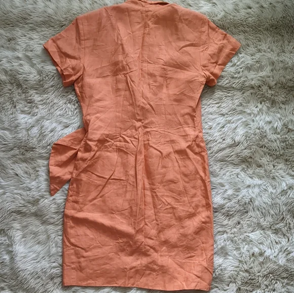 Vintage orange wrap dress - Picture 7 of 7